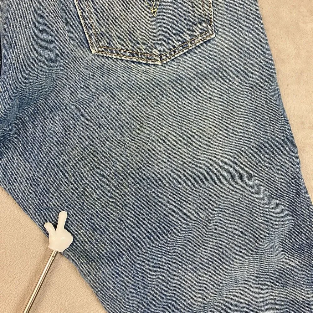 Levis 501 CT Mens Jeans 34x27** Blue Denim Tapered Workwear Utility Distressed